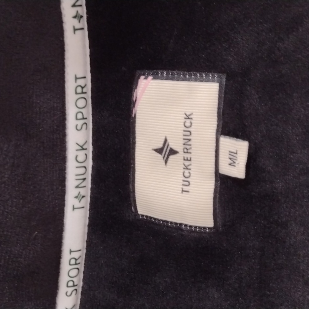 Tuckernuck Sport Black Fleece Cady Quarter Zip Pullover Size M/L SOLD - Picture 4 of 16